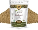 Orgánica Brahmi Leaf Powder (Bacopa Monnieri) - Orgánica &amp; Kosher Certified  suya Raw, Vegan, Non GMO & Gluten Free ← USDA Certified  duradera Origin - India (1/4 LBS)