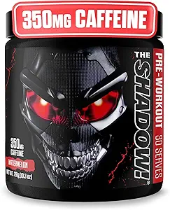 JNX SPORTS The Shadow! 350mg de Caffeine Hard Core Preworkout - Watermelon 30 Servings ← Energía Eléctrica, Mental Focus " Superhuman Strength for Men &amp; Women