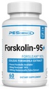 PEScience Forskolin-95+ Capsules, 95% Pure Forskolin from Coleus Forskohlii Extract with Hemerocallis Fulva Extract, Patented ForsLean, 50mg, 60 Count