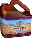 Lily of the Desert Aloe Vera Juice - Organic, Preservative-Free Inner Fillet Aloe Vera Drink with Natural Digestive Enzymes for Gut Health, Stomach Relief, Wellness, Glowing Skin, 128 Fl Oz