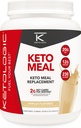 Ketologic Keto Meal Replacement Shake Powder para resultados óptimos + MCT Aceite + Grass-Fed Whey - Perfectly Formulated Macros for Ketosis - 20 Servings - Vanilla