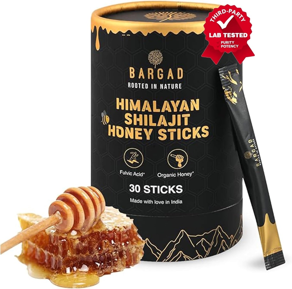 Pure Himalayan Shilajit Honey Sticks with Saffron – 30 Count  durable 75%+ Fulvic Acid, 85+ Trace Minerals  durable Natural Energy & Immunity Booster ← Easy Single-Use Packets