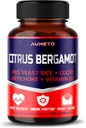 Citrus Bergamot Suplemento con Red Yeast Rice, CoQ10, Artichoke, Vitamina D3 - Apoyo Circulación general Wellness and Immune System (150 Conde (Pack of 1))