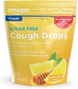 Cuidado básico Sugar Free Honey Lemon Cough Drops, 140 Conde (Comparar a Halls)