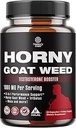 Horny Goat Weed for Male Enhancement - Extra Strength Horny Goat Weed for Men 1000mg per Serving Complex with Tongkat Ali Saw Palmetto Extract Panax Ginseng and Black Maca Root for Stamina & Energy