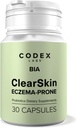 Codex Labs BIA Eczema Probiotic – 30 Capsules TENIDO Sinbiótico para Eczema-Prone Skin with Clinically Proven Probiotics & Prebiotic Blueberry TEN Gut-Skin Barrier & Immune Support TEN 30-Day Supply