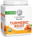 Sunwarrior Orgánica Turmeric Root Powder ← Pure Raw Superfood Powder para Baking Smoothies y Curry ← USDA Non-GMO 490g Tub (70 SRV)