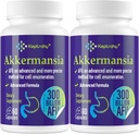300 Billones AFU Akkermansia Probiótico para Hombres Mujer, Akkermansia Muciniphila para Más GLP-1 Producción, Digestivo, Gut & Immune, Gut Digestive Lining Function, 120 Conde