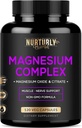Citrato de magnesio " óxido 500mg Suplemento Complejo - Alta Absorción Máxima Fuerza - Ayuda a apoyar la densidad y fuerza del hueso, músculos, energía y sueño - 120 cápsulas veganos