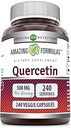 Amazing Formulas Quercetin 500mg Veggie Capsules Suplemento ← Non-GMO TENIDO Gluten Free ← Apoyos generales Salud y bienestar (240 Conde)