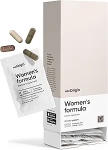 Complejo de suplementos multivitamina para mujeres, todo en uno con vitamina B12, A, C, Biotina, D, E, Folato, Collagen – 106 Nutrientes para la salud general de las mujeres, pelo y piel, energía, 30 días de suministro