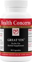 Preocupaciones de salud Gran Yin – Suplemento de alivio de la menopausia – Soporte Flash caliente – Suerte de noche y calor de la deficiencia – Fórmula herbal china tradicional para la salud de las mujeres y equilibrio hormonal – 90 cápsulas
