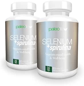 Concentración de Boost, Memoria y Energía con Selenio Premium + Spirulina - Suplemento Antioxidante Premium para Función del Cerebro - 120 Day Supply (120 Capsules) - (2-Pack)