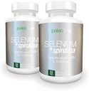 Concentración de Boost, Memoria y Energía con Selenio Premium + Spirulina - Suplemento Antioxidante Premium para Función del Cerebro - 120 Day Supply (120 Capsules) - (2-Pack)