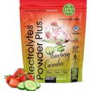 PowderVitamin Electrolytes Powder Plus (100 Servings) Strawberry Cucumber Electrolyte Powder Zero Calorie Keto,0Sugar, No Maltodextrin,1000mg Potassium,120mg Calcium,120mg Magnesium, Hydration Powder