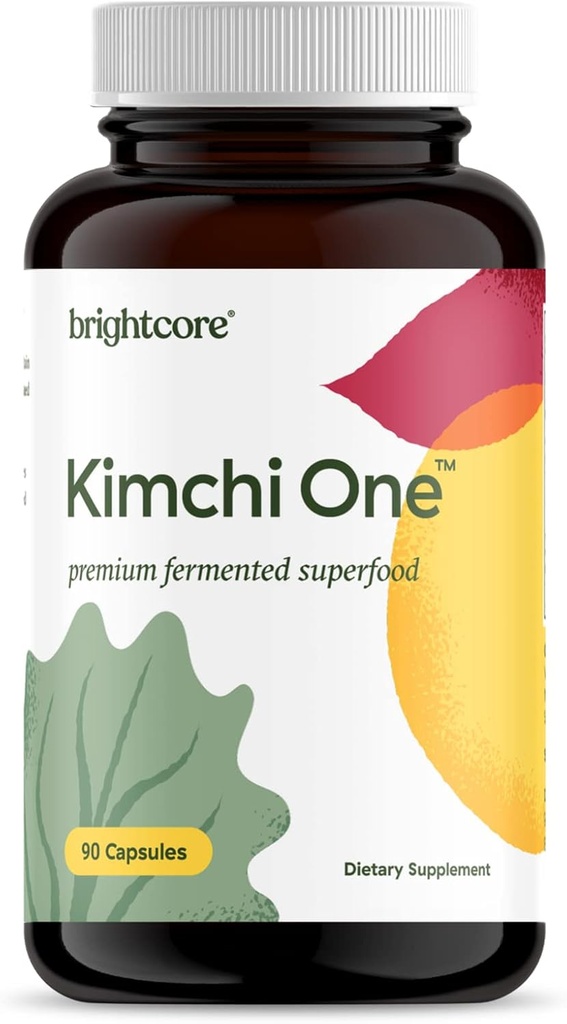Nutrición - Kimchi One, Kimchi Powder Capsules, Probióticos, Enzymes, & Suplemento Antioxidante, Premium Gut Health Superfood para el bienestar general, libre de gluten, 90 cápsulas veganas