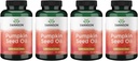 Swanson Pumpkin Seed Oil - High Bioavailable EFAs - (100 Softgel Capsules, 1000mg Each) 4 Pack
