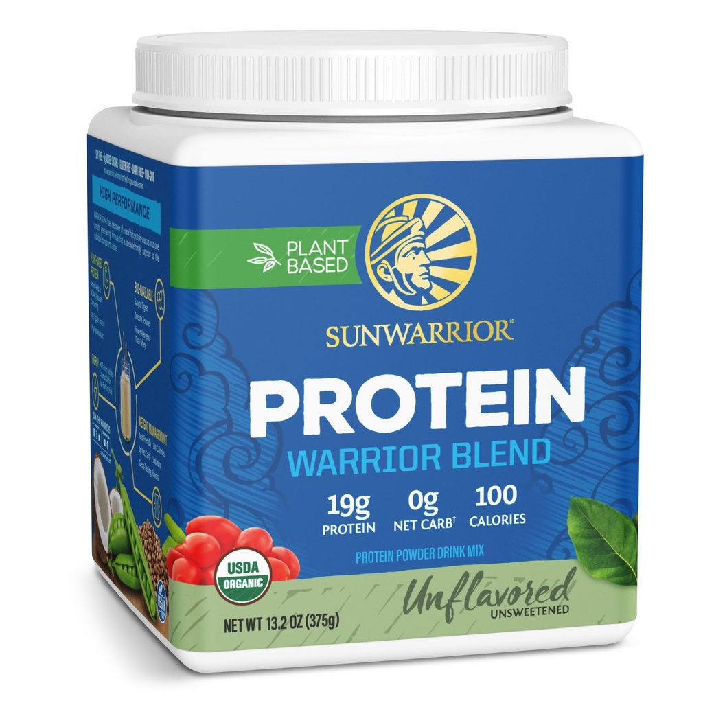Sunwarrior Planta Orgánica Basada Proteína Polvo Vegan Orgánica Proteína Polvo Desarrollado con BCAA Aminoácidos &amp; Hemp Seed Pea Blend ← Non-GMO Soy Dairy Filler & Gluten Free (Unflavored, 15 Servings)