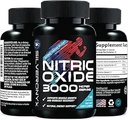 Extra Strength Nitric Oxide Suplemento 3X Strength L Arginine, Citrulline Malate, AAKG, Beta Alanine - Premium Muscle Support Nitric Booster - Natural Energy & Heart Health Support - 180 Capsules