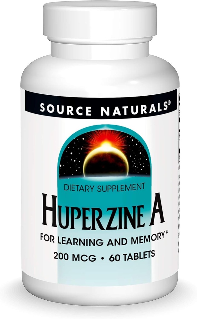 Fuente Naturales Huperzine A 200 mcg para el aprendizaje " Memoria - 60 Tablas