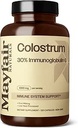 Colostrum Suplemento 1000mg, 120 cápsulas, 30% IgG, Bovine Colostrum, Immune System Support