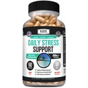Kaya Naturals - Natural Herbal Stress Support Vitamina Suplemento para Relajar y Calmar La Mente - Boost Mood - Happy Pills - Stress Relief Support - Vitamina Suplemento - 60 cápsulas