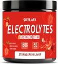 Electrolitos Powder No Sugar No Carbs, Keto Daily Electrolyte Drink Mix, Potassium " Sal Hydration Powder Electrolytes Zero Calorie Sugar Free Electrolyte Powder, Strawberry 50 Servings