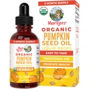 MaryRuth Organics Pumpkin Seed Oil Cold Presionado Silencio 2 Mes de Suministro Silencioso USDA Organic Pumpkin Seed Liquid Drops for Hombres and Women ¦ Urinary Health in Hombres ← Sugar Free ← Vegan ← Non-GMO ← 60 Servings