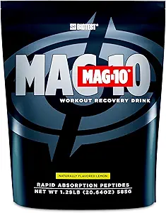 Biotest MAG-10 Post-Workout - 2X Muscle Gains, 15 Servings - 20g Di/Tri-Peptides, 7g HBCD, 3.5g Isomaltulose - Lemon