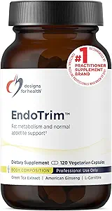 Diseños para Salud EndoTrim - Green Tea Extract, Garcinia Cambogia, Coleus Forskohlii + L-Carnitine Suplemento para Hombres + Mujeres - Vegan (120 cápsulas)