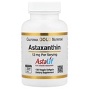 California Gold Nutrition Astaxanthin, Carotenoide Antioxidante, AstaLif Pure Icelandic Biologically Active 99% Isomer, 12 mg, 120 Veggie Softgels
