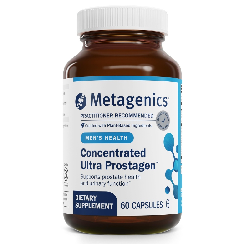 Metagenics Concentrated Ultra Prostagen - Prostate &amp; Urinary Health with Saw Palmetto, Stinging Nettle, Lycopene & Zinc - Supports Hormonal Balance & Immune Health* - Non-GMO- 60 Capsules