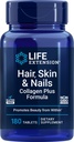 Extensión de la vida Pelo, piel &amp; uñas Collagen Plus Fórmula, 180 Tabletas