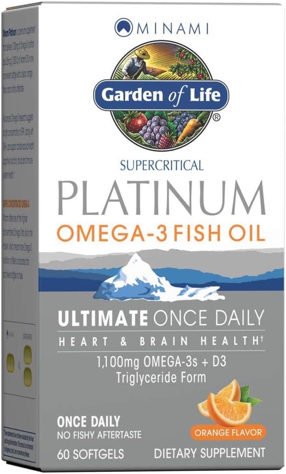 Garden of Life Fish Oil Suplementos, 60 Cuenta
