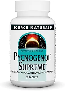 Fuente Naturals Pycnogenol Supremo, Complejo Antioxidante Botánico de Berry* - 30 Tabletas