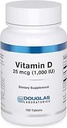 Douglas Laboratories Vitamina D 25 mcg (1,000 UI) - D3 Vitamina - Para soporte inmunológico, salud ósea &amp; salud dental* - D Vitamina como Cholecalciferol - 100 Tablets