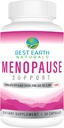 Best Earth Naturals Menopause Support for Hot Flashes, Mood Swings, Night Sweats, Healthy Hormone Levels and More. Hecho con Cohosh Negro, Chasteberry &amp; Más