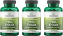 Swanson Milk Thistle - Herbal Liver Support Supplement - Natural Formula Helping to Maintain Global Health &amp; Wellbeing - (100 cápsulas, 500 mg cada uno) 3 Pack
