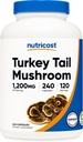 Nutricost Turquía Tail Mushroom Capsules 1200mg, 120 Servings (240 Capsules) - Gluten Free, Non-GMO, y Vegetarian Friendly