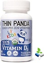 Lil' Kids Organic Vitamin D3 Supplement TEN 100% De Your RDA ← For Strong Bones & Healthy Immunity TEN UNique Twist & Mix Design TEN GMO Gluten Vegan " Taste Free ← Para Toddlers Ages 3 " Under TEN 90 Servings