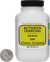 Carbón Activado [C] 100% ACS Grade Course Granules 4 Oz en un Botella Espacio-Saver EE.UU.