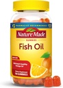 Nature Made Fish Oil Omega 3 Gummies, Omega 3 Fish Oil Suplementos, Healthy Heart Support, 150 Gummies, 75 Day Supply