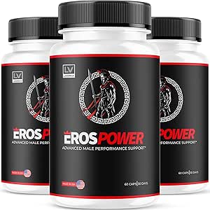 (3 Pack) Eros Power Supplement - Eros Power Supplement Para Hombres, Eros Power, Eros Powder Supplement, ErosPower Advanced Formula, Eros Power Capsules Para Hombres, Eros Power Pills, 180 Capsules Por 3 Meses