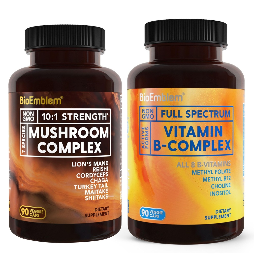 BioEmblem Vitamin B-Complex and Mushroom Complex