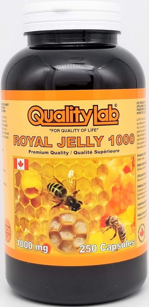 Royal Jelly 1000 mg 250 cápsulas (Made in Canada)