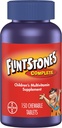 Flintstones Chewable Kids Vitamins, Multivitamina completa para niños y niños pequeños con hierro, calcio, vitamina C, vitamina D &amp; más, 150ct