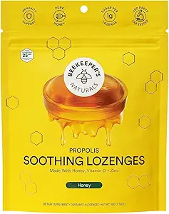 Beekeeper's Naturals Soothing Honey & Elderberry Flavor Cough Drops