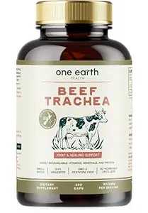 Grass Fed Beef Trachea - Nueva Zelanda Fuente Trachea. 3.000 mg por servicio, 200 Conde