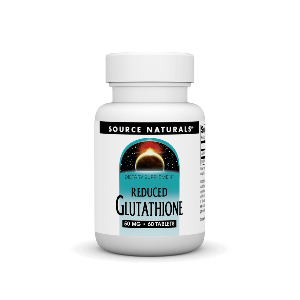 Fuente Naturals Glutathione, Suplemento de Apoyo al Vivo* - 50mg - 60 Tablets