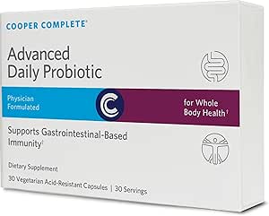 Cooper Completo Probiótico Avanzado- 35 Billones CFU Silencio proporciona Probióticos para apoyar a Gut Microflora. 30 cápsulas. Paquete de 1